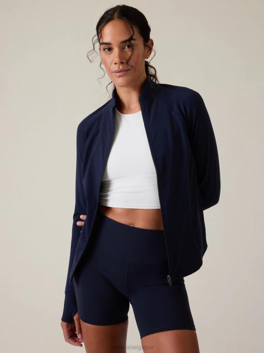 Athleta femmes veste de salutation JRTZ402 vêtements marine