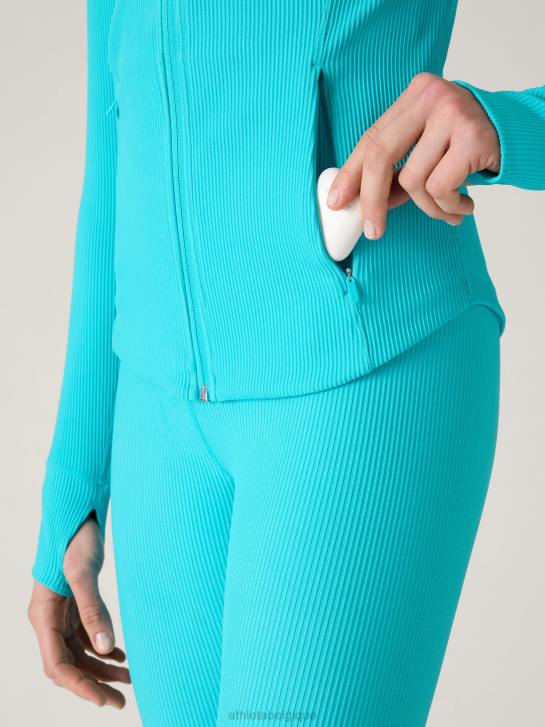 Athleta femmes veste de salutation JRTZ524 vêtements côte bleue de bora bora