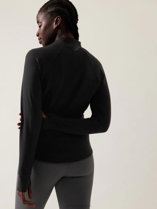 Athleta femmes veste de salutation JRTZ553 vêtements noir
