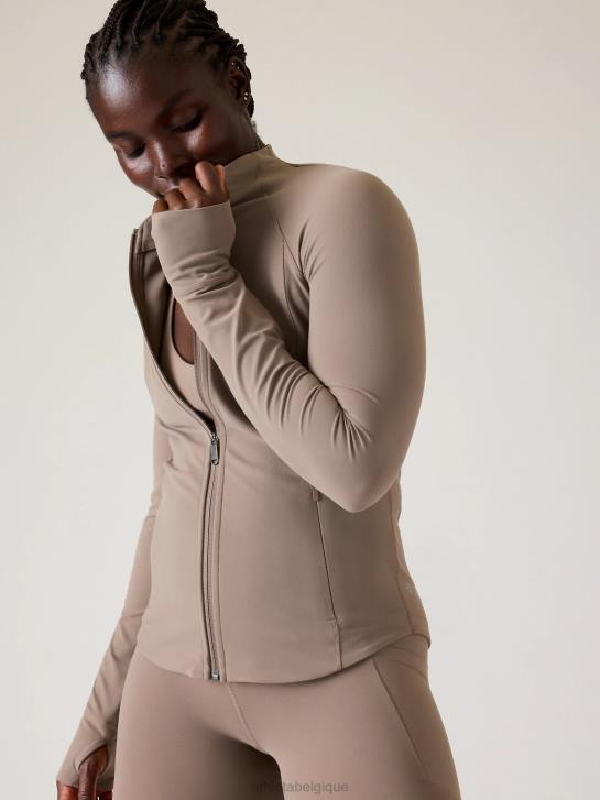 Athleta femmes veste de salutation JRTZ557 vêtements pyrite