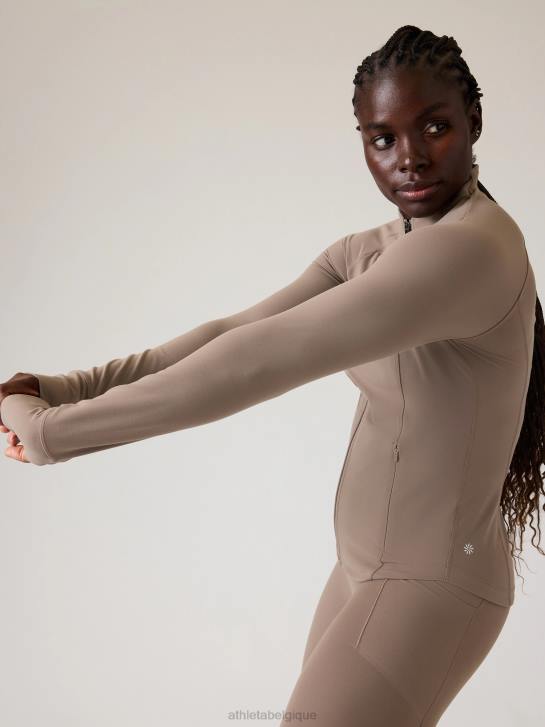 Athleta femmes veste de salutation JRTZ557 vêtements pyrite