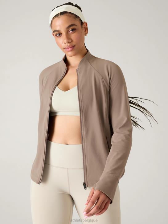 Athleta femmes veste de salutation JRTZ557 vêtements pyrite