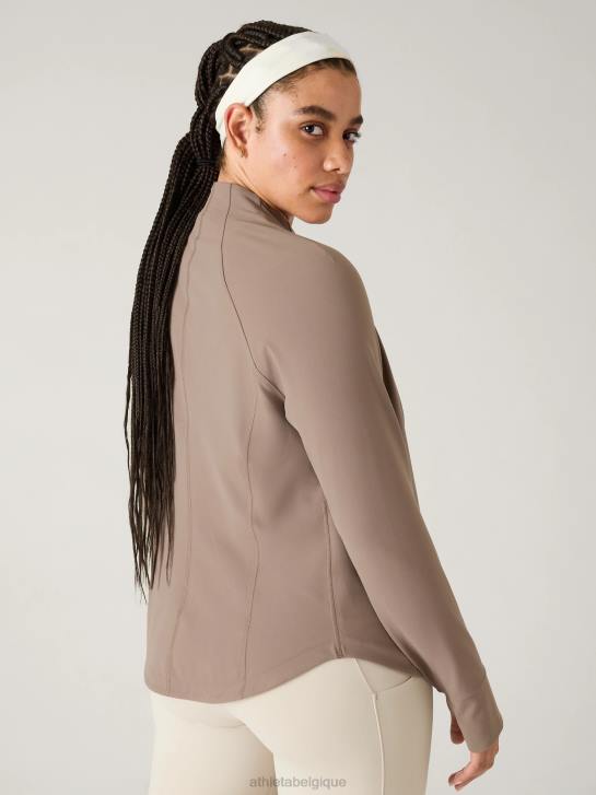Athleta femmes veste de salutation JRTZ557 vêtements pyrite