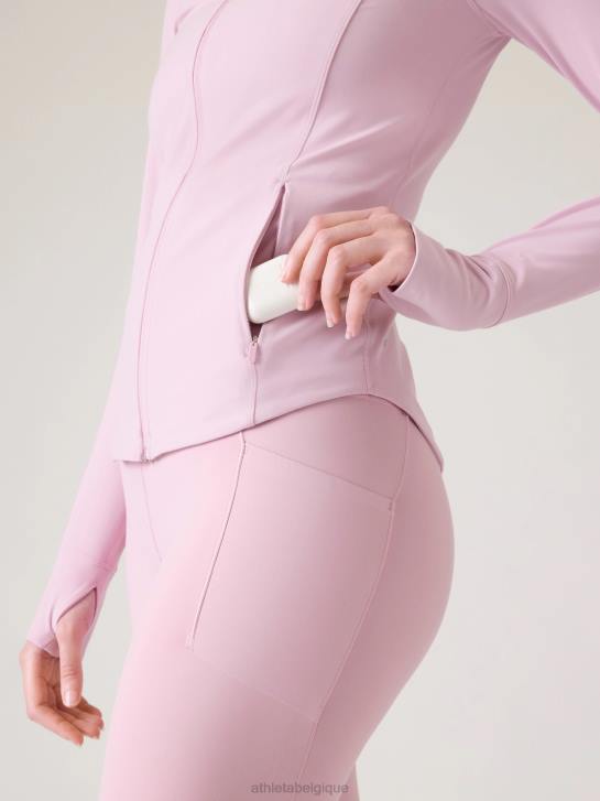 Athleta femmes veste de salutation JRTZ574 vêtements bégonia