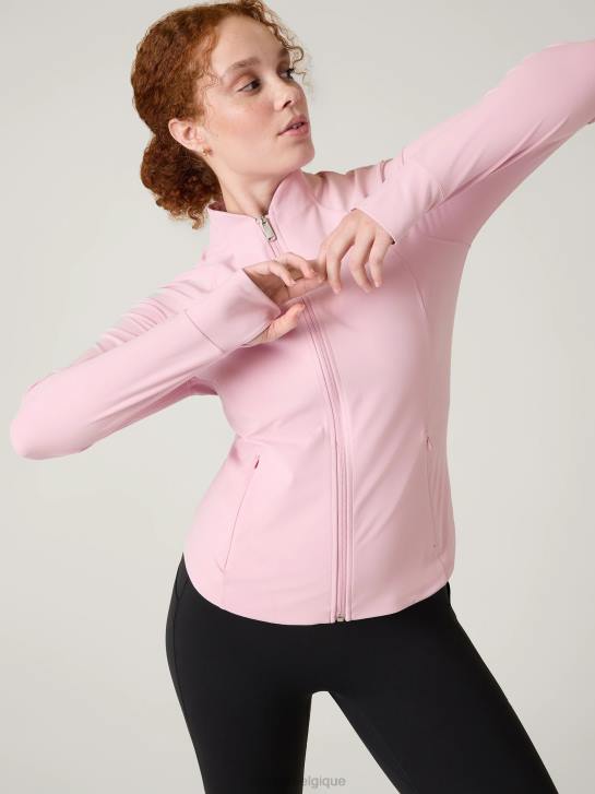 Athleta femmes veste de salutation JRTZ574 vêtements bégonia