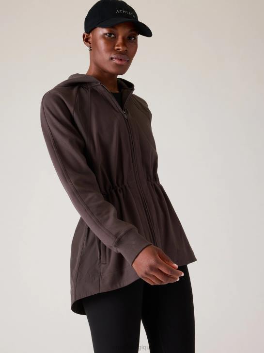 Athleta femmes veste hybride Triumph JRTZ228 vêtements schiste argileux