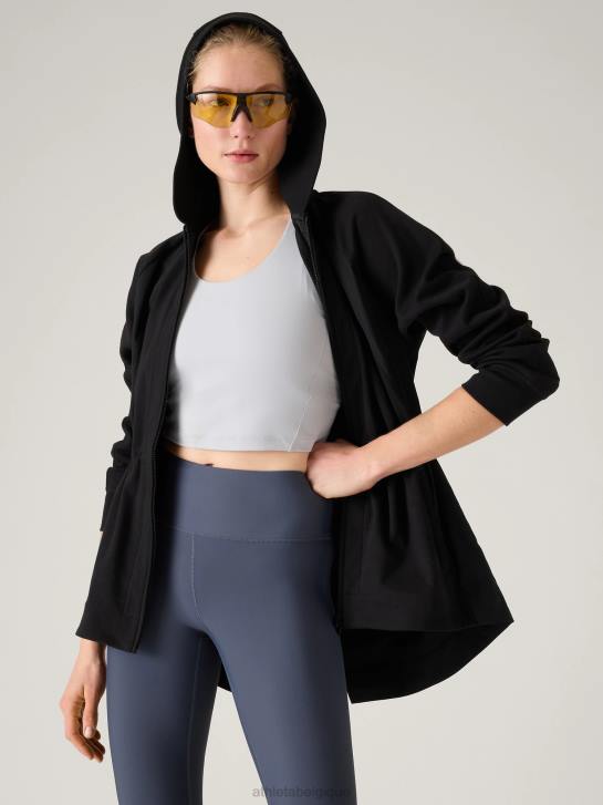 Athleta femmes veste hybride Triumph JRTZ363 vêtements noir
