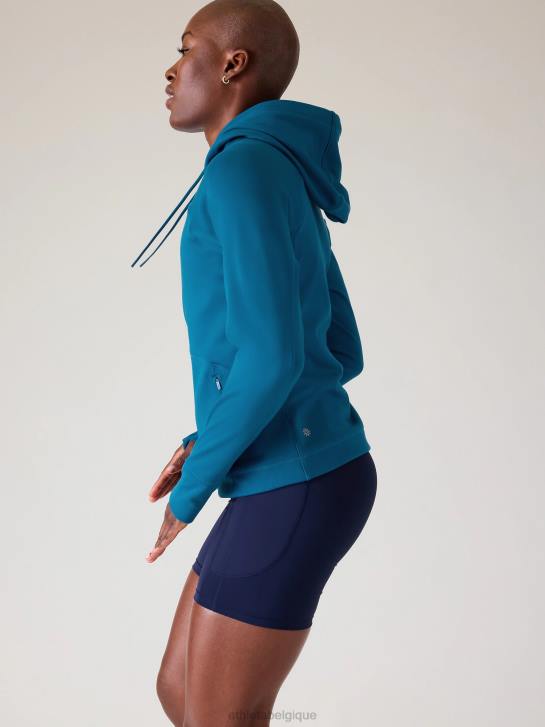 Athleta femmes zip complet imparable JRTZ287 vêtements bleu lapis foncé